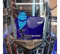 labelbike Adesivi 3D Moto Cupolino Parabrezza Compatibile con Yamaha | Tenere 700 2023, Parabrezza Protezione e Decorazioen Frontale Resina, Blu, Made in Italy