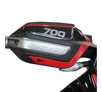 labelbike - Adesivi 3D Moto Paramani Decorazioni e Protezioni in Resina con Licenza Ufficiale Moto Morini X-Cape 700 2025 - Colore Carbonio Rosso Grigio