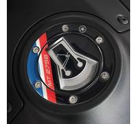 labelbike - Adesivi 3D Moto Tappo Serbatoio Decorazioni e Protezioni in Resina compatibile con Guzzi Stelvio Duecento Tributo - Colore Nero Rosso Bianco Blu