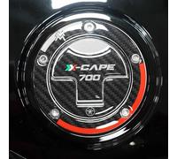 labelbike - Adesivi 3D Moto Tappo Serbatoio Decorazioni e Protezioni in Resina con Licenza Ufficiale Moto Morini X-Cape 700 2025 - Colore Carbonio Rosso