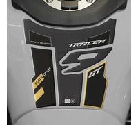 labelbike - Adesivi Paraserbatoio 3D Moto Decorazioni e Protezioni in Resina compatibile con Yamaha Tracer 9 GT 2025 - Colore Carbonio Nero Oro
