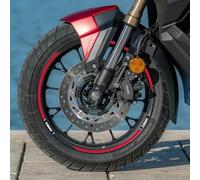labelbike - Adesivi Strisce Moto Cerchi Ruote 14-15 Tuning Kit compatibile con Honda Adv350 Colore Rosso