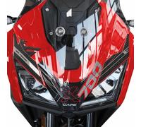 labelbike - Adesivo 3D Moto Muso Protezione e Decorazione Frontale in Resina con Licenza Ufficiale Moto Morini X-Cape 700 2025 - Colore Carbonio Rosso Grigio