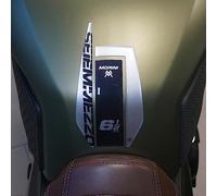 labelbike - Adesivo 3D Moto Paraserbatoio Decorazioene e Protezione in Resina con Licenza Ufficiale Moto Morini SEIEMMEZZO SCR - Colore Carbonio Grigio Nero