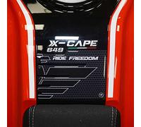 labelbike - Adesivo 3D Moto Paraserbatoio Decorazione e Protezione in Resina con Licenza Ufficiale Moto Morini X-CAPE 650 2021-2024 - Colore Carbonio Nero