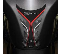labelbike - Adesivo 3D Moto Paraserbatoio Protezione e Decorazione in Resina compatibile con KAWASAKI Z900 - Colore Carbonio Rosso