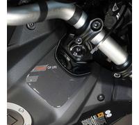 labelbike - Adesivo 3D Moto Zona Chiave Accensione Decorazione e Protezione in Resina compatibile con Yamaha Tracer 9 2025 - Colore Grigio