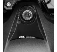 labelbike - Adesivo 3D Zona Chiave Accensione Moto Decorazione e Protezione in Resina compatibile con Guzzi Stelvio Duecento Tributo - Colore Nero