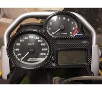 labelbike - Adesivo in Resina Gel 3D per Cruscotto Moto compatibile con BMW K1200R e K1300R - carbonio