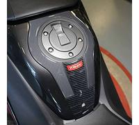labelbike - Adesivo resinato 3D Decorazione e Protezione di Moto Scooter Tunnel Borchia compatibile con Yamaha Tmax 2022-2024 Colore Rosso Metal
