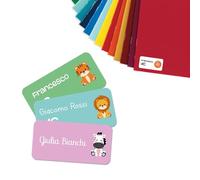 Labelbike - Etichette adesive per la Scuola ed Asilo personalizzate con Nome dei Bambini - Etichette personalizzate con il Nome per Penne, Matite, Pennarelli e altro materiale scolastico