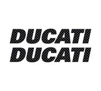 labelbike - Kit 2 Adesivi Scritte per Moto Serbatoio Stickers compatibili con Ducati Racing
