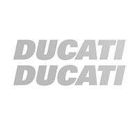 labelbike - Kit 2 Adesivi Scritte per Moto Serbatoio Stickers compatibili con Ducati Racing