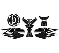 labelbike - Kit Adesivi Colore Grigio in Resina Gel 3D Protezioni Compatibile con Kawasaki Z650