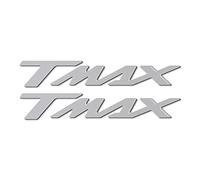 labelbike - Scritte resina tmax adesivi 3D scooter compatibili con Yamaha T-Max 500-530-560 Argento