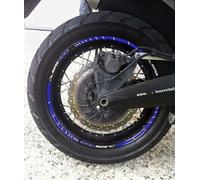 STRISCE ADESIVE blu CERCHI 17-19 POLLICI compatibili x MOTO YAMAHA SUPER TENERE
