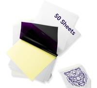 LabelCreate Tattoo Transfer - Carta per stampante TP81 TP83 M08F, Formato A4, 50 Fogli compatibile con M08F, TP81, TP83, TP88, stampante, formato A4, 8,27 x 11,69 pollici