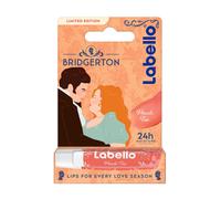 Labello Bridgerton Limited Edition Peach Tea 4.8 g, Balsamo labbra colorato in edizione limitata, Burrocacao labbra lip balm idratante 24h con aroma di Pesca e tocco di colore brillante