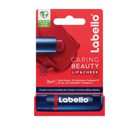 Labello Caring Beauty 3In1 Spf30 Vitamina E & Olio Di Mandorla Bio Red - Balsamo labbra protettivo
