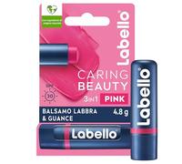 Labello Caring Beauty 3in1 Spf30 Vitamina E & Olio Di Mandorla Bio Pink