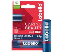 Labello Caring Beauty 3in1 Spf30 Vitamina E & Olio Di Mandorla Bio Red