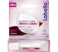Labello Glowy Lips Berry - Crema solare per labbra SPF 30, idratante per un tocco di colore, lucidalabbra con acido ialuronico e vitamina E per labbra curate e luminose, 10 ml