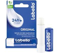 Labello Matita originale per la cura delle labbra altamente efficace con burro di karitè, vitamine e oli naturali, balsamo per labbra per oltre 24 ore di umidità (4,8 g)