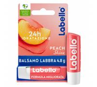 Labello Peach Shine 4.8 g, Burrocacao labbra colorato e idratante all'aroma di Pesca