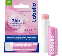 LABELLO Pearly Shine (1 x 5,5 ml), balsamo per labbra arricchito con oli naturali e perle di seta, per la cura delle labbra idratante a lunga durata 24 ore