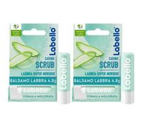 Labello Scrub Idratante Aloe Vera 4.8 g, Balsamo labbra scrub con part