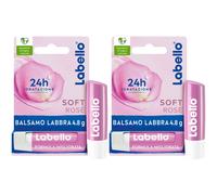 Labello Soft Rosé 4.8 g, Burrocacao labbra colorato e idratante con Es