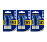 Labello Stick Per Labbra Originale 3 X 2 Pezzi 4,8G 24H Cura Senza Minerali