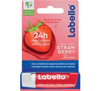 Labello Strawberry Shine 4.8 g, Burrocacao labbra colorato e idratante all'aroma di Fragola