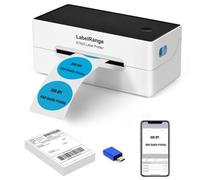LabelRange - Stampante per etichette di spedizione e-commerce, stampante termica per etichette 4x6, 300 DPI, Bluetooth e USB, compatibile con iOS, Android, Windows, USPS, nave pirata, Shippo,
