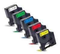 Labelwell 5x Nastro Etichettatore per D1 40913 40916 40917 40918 40919 9 mm x 7 m per Dynmo LabelManager 160 280 300 360D 420P 450D 500TS 120P LabelPoint 150 200 250 300 Labelwriter 450 duo