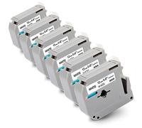 Labelwell Nastro per Etichette Compatibile per Brother M-K231 MK231 M-K231s Nero su Bianco 12mm 0.47 M Label Tape con Brother P-Touch PT-90 PT-65 PT-70 PT-85 PT55 PT45 PT-M95 PT-80 PT100 PT110, 6pz