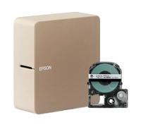 LABELWORKS Epson LW-C610PX Stampante portatile premium per etichettatrice Bluetooth - Crea etichette adesive per organizzazioni, piccole imprese, nastro di design supportato, compatibile con app