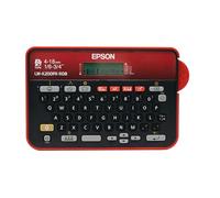 LABELWORKS Epson LW-K200PX-RDB Tastiera portatile QWERTY Etichettatrice per casa e hobby - Crea, organizza e personalizza - Stampante rossa e nera