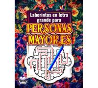 Laberintos en letra grande para personas mayores: Libro de rompecabezas de laberintos de animales para adultos mayores con 60 juegos mentales para la relajación y la estimulación mental.