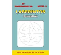 Laberintos Simples para Niños de 3 a 6 Años - Nivel 2: 50 laberintos circulares progresivos con soluciones | Desarrolla la lógica y la concentración | ... vacaciones y tiempo libre | 6 x 9 pulgadas