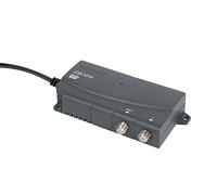 Labgear Amplificatore di segnale TV, amplificatore di distribuzione del segnale a 1 via con connessioni di tipo F, amplificatore professionale filtrato 4G e 5G per segnali TV/FM/DAB conforme al ROSSO