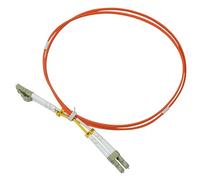 Labgear Cavo in fibra ottica, 1 m, LC a LC multimodale duplex OM1 LSZH, cavo patch audio digitale in fibra, velocità dati 10 Gb/Gigabit, rete ad alte prestazioni, colore: arancione