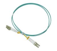 Labgear Cavo in fibra ottica, 1 m, LC a LC multimodale duplex OM3 LSZH, cavo patch audio digitale in fibra, velocità dati 40 Gb/Gigabit, rete ad alte prestazioni, colore: verde