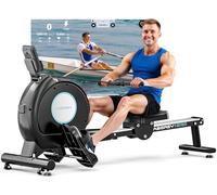 LABGREY Vogatore Magnetico Bluetooth, Compatibile con APP, Binario in Lega, Silenzioso e Stabile, Capacità 158 kg, Ideale per Allenamento Cardio Domestico (H320-Magnetico [Modello 2026])