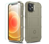 LABILUS Custodia protettiva per iPhone 12 Mini (serie rugged Shield) TPU spessa solida armatura tattica custodia protettiva per iPhone 12 Mini (5,4 pollici), argilla chiara