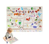 Labirinto Abbinamento Colori | Costruttore di Pensiero Logico per Apprendimento Precoce,Gioco Tavolo Labirinto Forme,per Bambini e Bambine 3 Anni Casa Scuola Asilo Viaggio