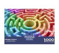 Labirinto colorato Puzzle in Legno Impermeabile Puzzles Da 1000 Pezzi Regali Per Adulti Impossibili Giochi Di Impegnativi