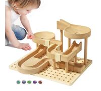 Labirinto di biglie per adulti, pista per biglie in legno | Corsa con palline rompicapo portatili - Set da gioco di costruzione, puzzle, kit modello di montagne russe, giocattoli da