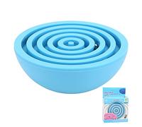 Labirinto di bilanciamento Giocattolo Colori vivaci Semicerchio Labirinto leggero Giocattolo Palla Giochi per il cervello per bambini Gioco di puzzle 3D in plastica per la prima (Blu)