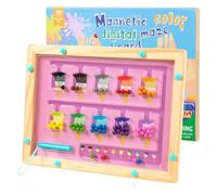 Labirinto di colore magnetico, labirinto di conteggio magnetico - Board per il puzzle di abbinamento a colori,Giocattoli STEM per le abilità motorie raffinate, attività di apprendimento in età prescol